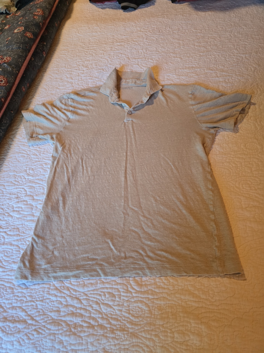 Casual Men's Polo Shirt in Light Beige